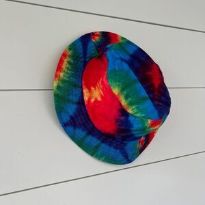 Kids Tie-Dye Rainbow Bucket Hat 100% Cotton